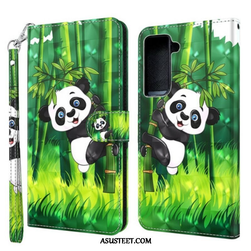 Kotelot Samsung Galaxy S21 5G Panda Ja Bambu