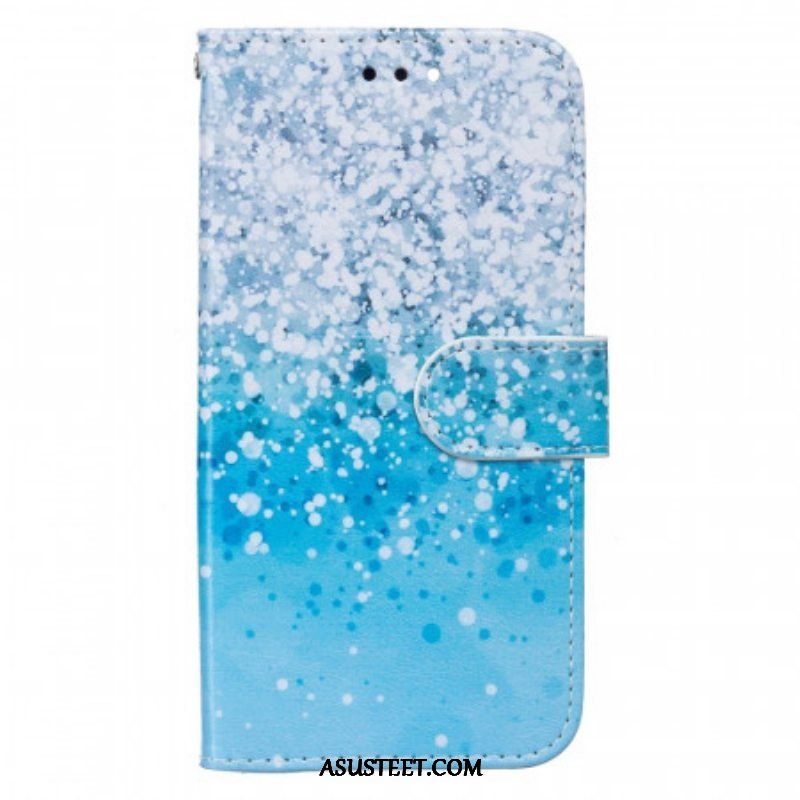 Kotelot Samsung Galaxy S22 Plus 5G Sininen Glitter Gradientti