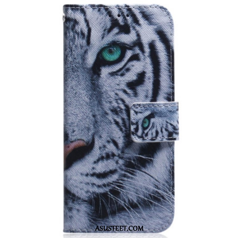 Kotelot Xiaomi 13 Pro Suojaketju Kuori Strappy White Tiger