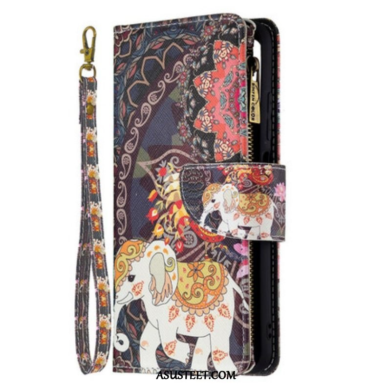 Kotelot Xiaomi Redmi Note 10 5G Elephant Vetoketjullinen Tasku