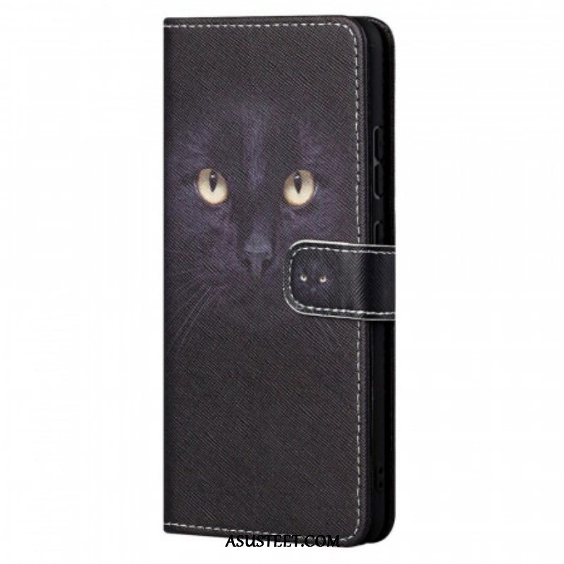 Kotelot Xiaomi Redmi Note 11 / 11S Suojaketju Kuori Strappy Black Cat Eyes