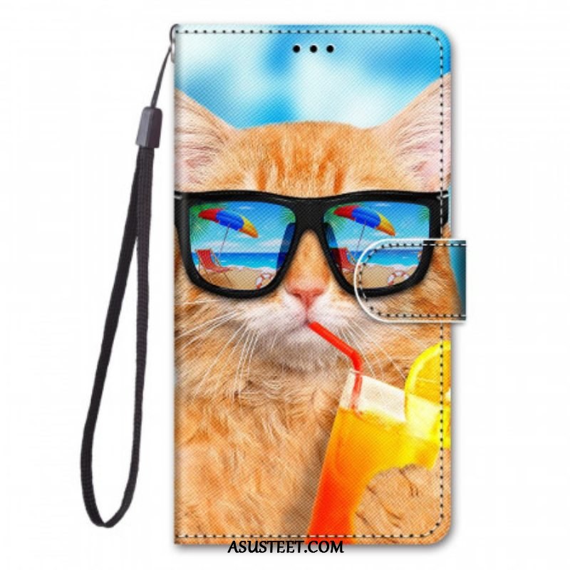 Kotelot Xiaomi Redmi Note 11 Pro Plus 5G Suojaketju Kuori Strappy Star Cat