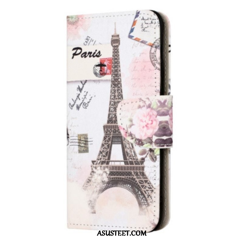 Kotelot iPhone 15 Vintage Eiffel-torni