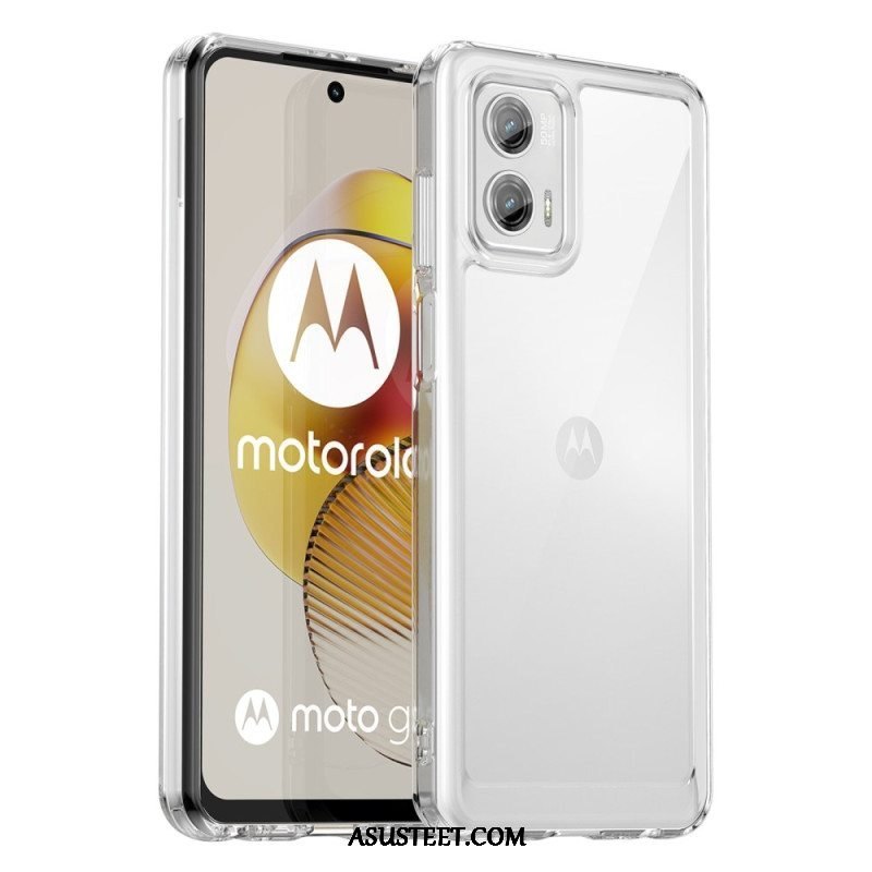 Kuori Moto G73 5G Läpinäkyvä Hybridi