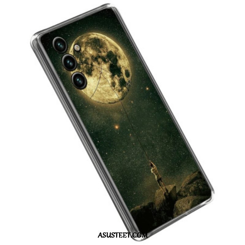 Kuori Samsung Galaxy A14 / A14 5G Joustava Moon Man