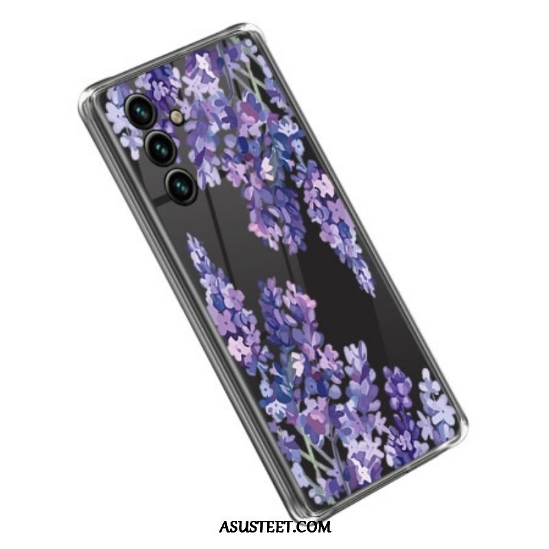 Kuori Samsung Galaxy A14 / A14 5G Saumattomat Violetit Kukat