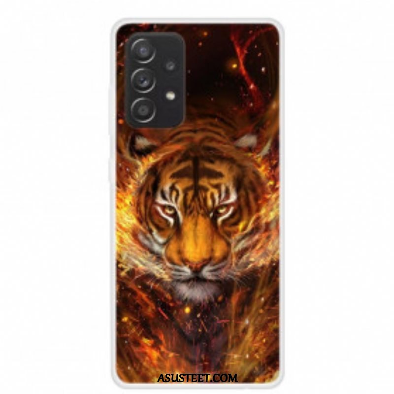 Kuori Samsung Galaxy A52 4G / A52 5G / A52s 5G Joustava Tiger