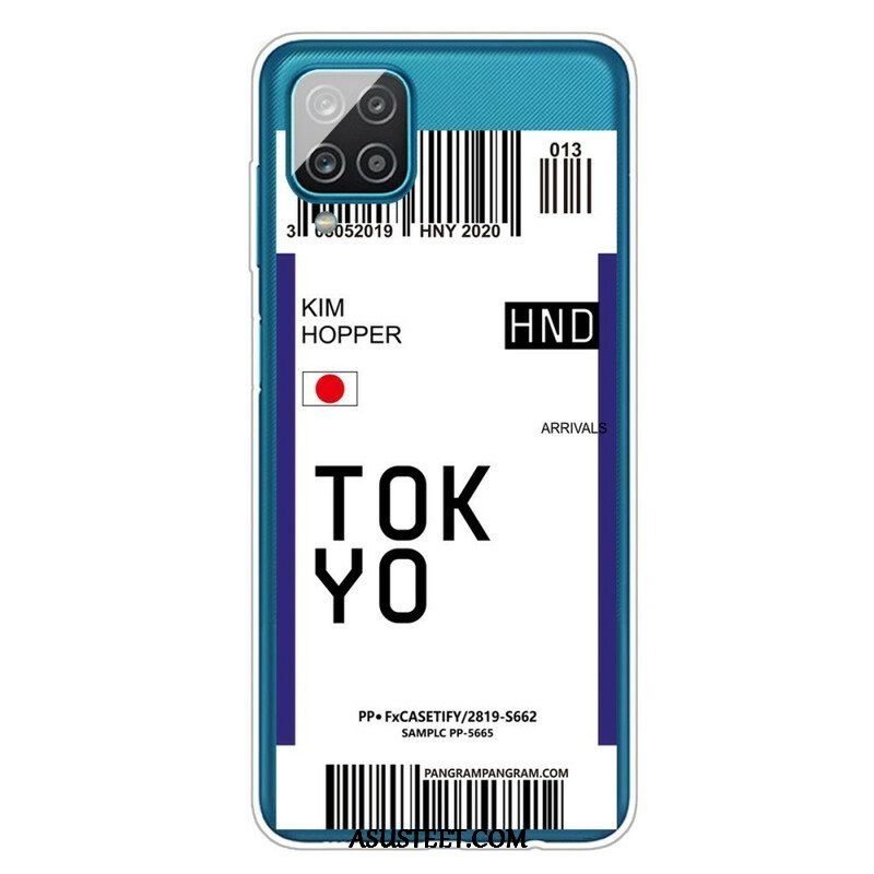 Kuori Samsung Galaxy M12 / A12 Boarding Pass Tokioon