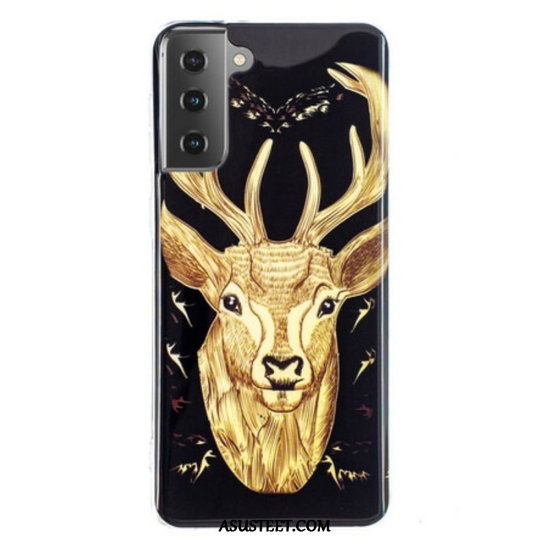 Kuori Samsung Galaxy S21 5G Fluoresoiva Majestic Deer