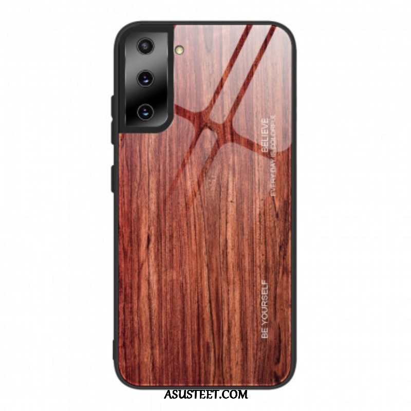 Kuori Samsung Galaxy S21 5G Wood Design Karkaistu Lasi