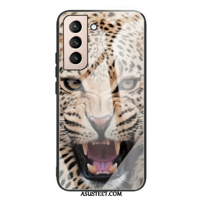 Kuori Samsung Galaxy S21 FE Leopard Karkaistu Lasi