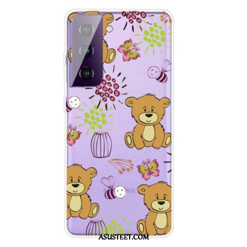 Kuori Samsung Galaxy S21 FE Teddy Bears Toppi