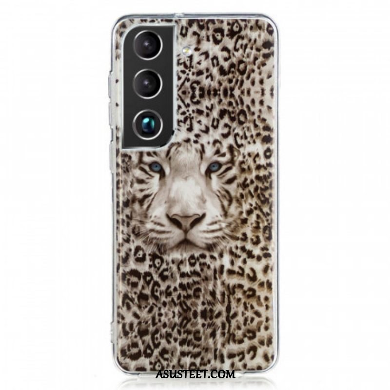 Kuori Samsung Galaxy S22 5G Leopardi Loisteputki