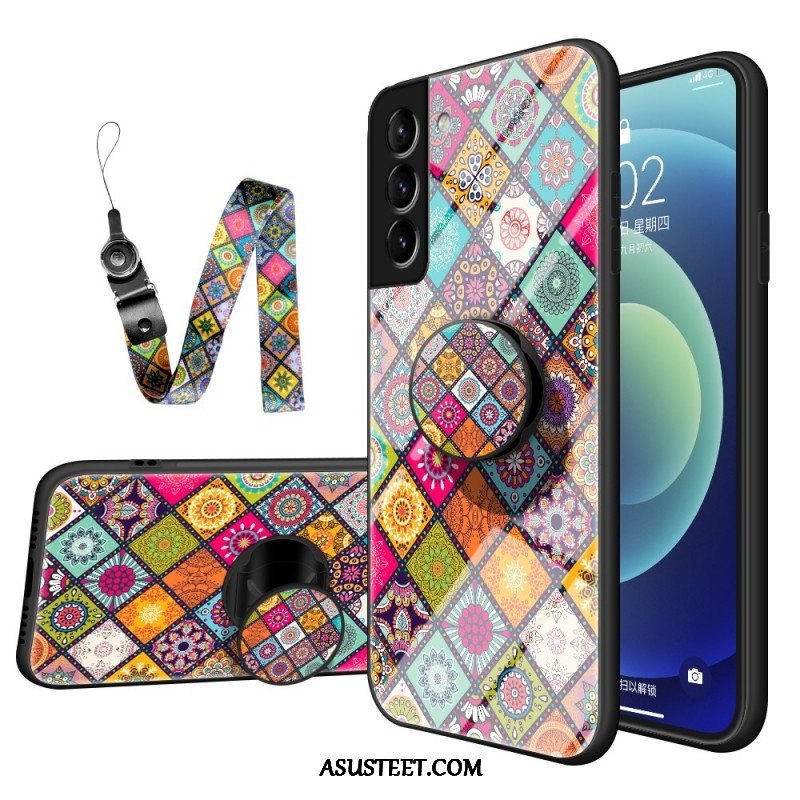 Kuori Samsung Galaxy S22 5G Patchwork Magneettipidike