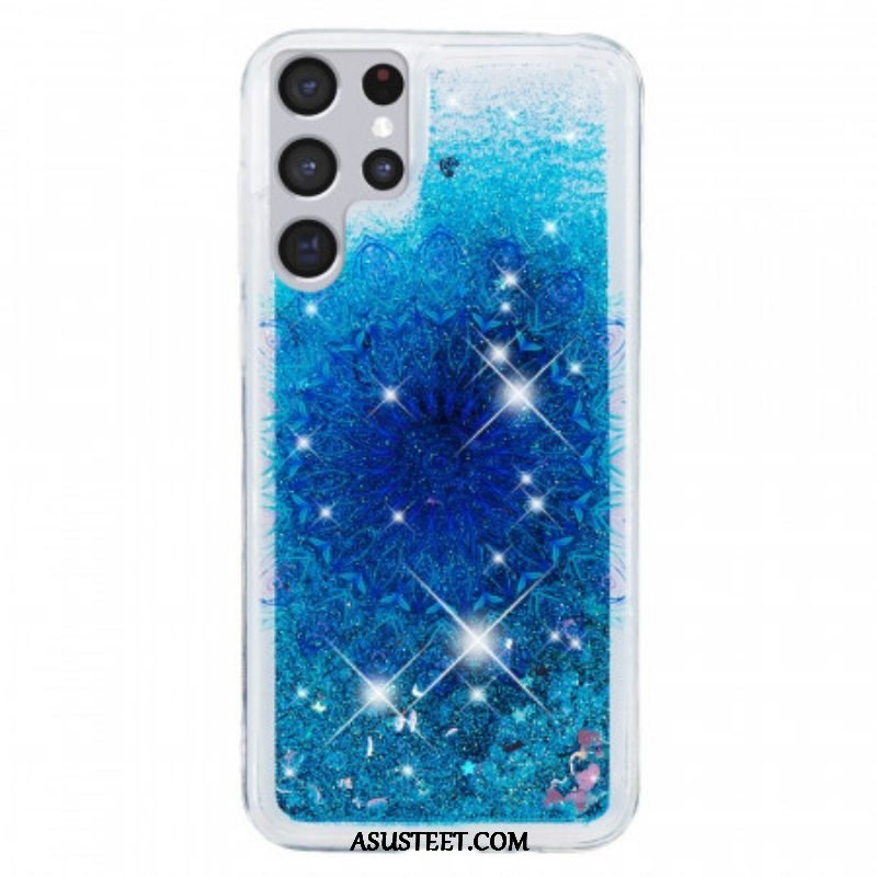 Kuori Samsung Galaxy S22 Ultra 5G Glitter Mandala