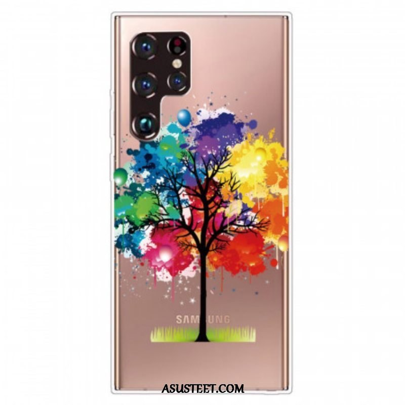 Kuori Samsung Galaxy S22 Ultra 5G Saumaton Akvarellipuu