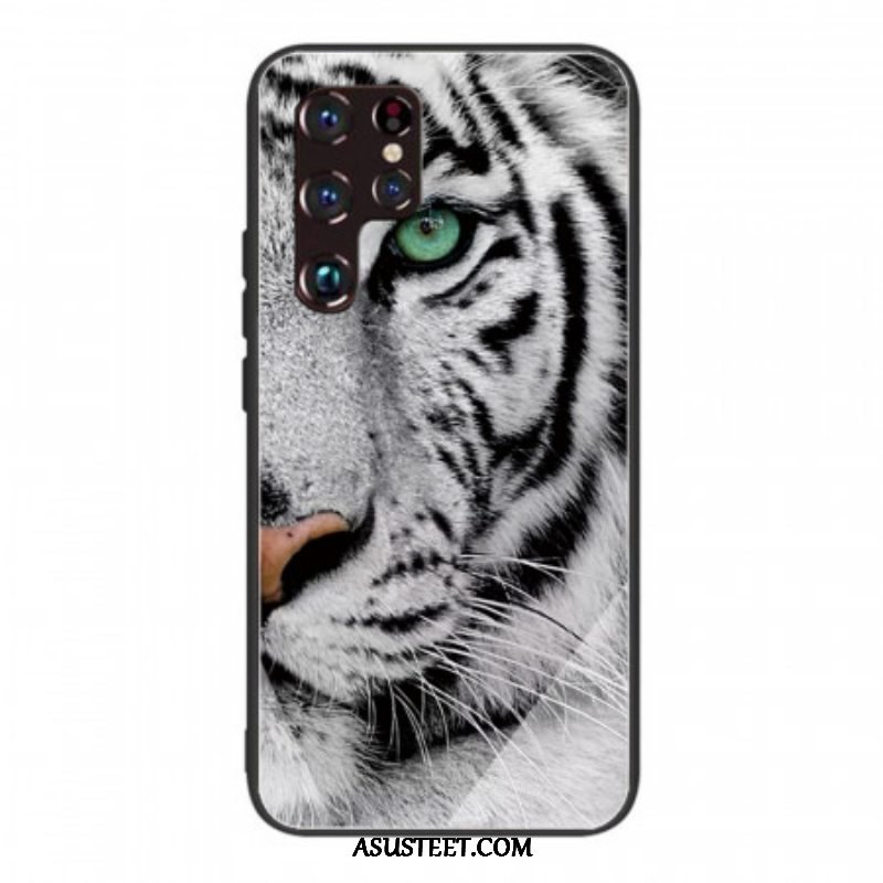 Kuori Samsung Galaxy S22 Ultra 5G Tiger Karkaistu Lasi