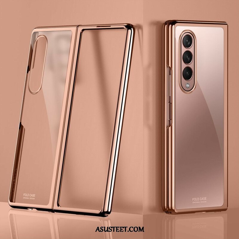 Kuori Samsung Galaxy Z Fold 3 5G Läpinäkyvät Metalliset Reunat