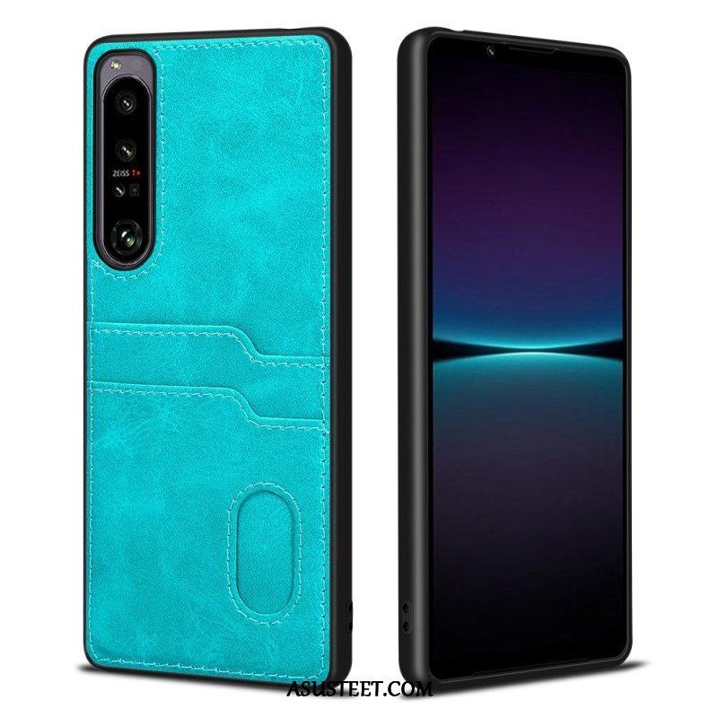 Kuori Sony Xperia 1 IV Kaksinkertainen Korttikotelo