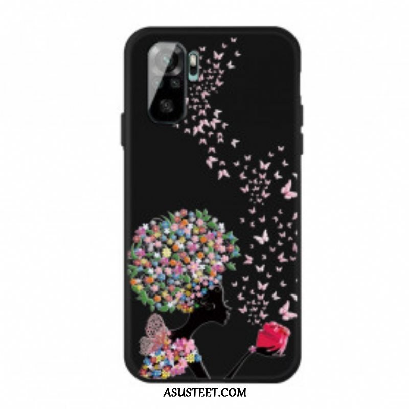 Kuori Xiaomi Redmi Note 10 / 10S Flower Head -nainen