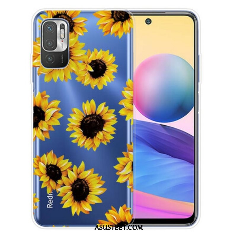 Kuori Xiaomi Redmi Note 10 5G Auringonkukat