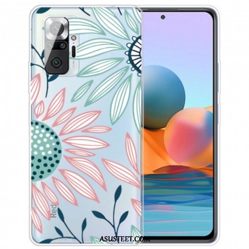 Kuori Xiaomi Redmi Note 10 Pro Läpinäkyvä Yksi Kukka