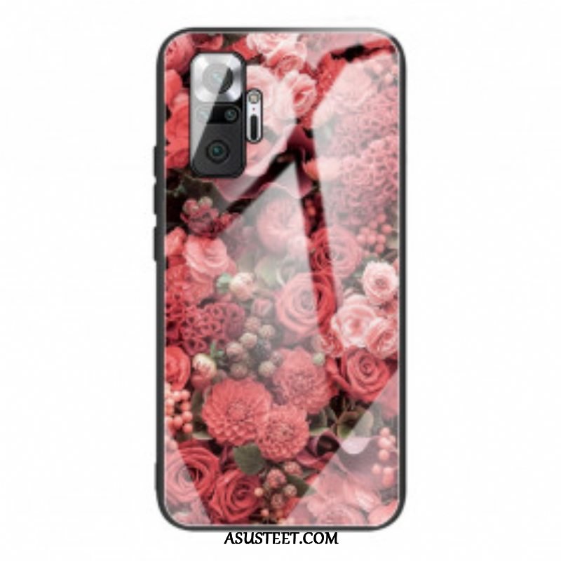 Kuori Xiaomi Redmi Note 10 Pro Rose Flowers Karkaistu Lasi