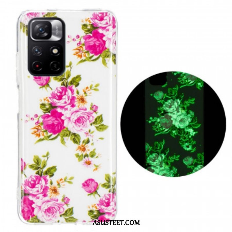 Kuori Xiaomi Redmi Note 11 Pro Plus 5G Fluoresoivat Liberty Flowers