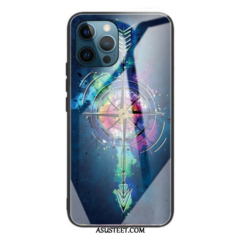 Kuori iPhone 13 Pro Wind Rose Karkaistu Lasi