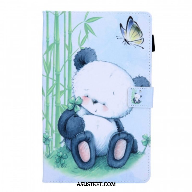 Nahkakotelo Samsung Galaxy Tab A8 (2021) Panda Luonnossa