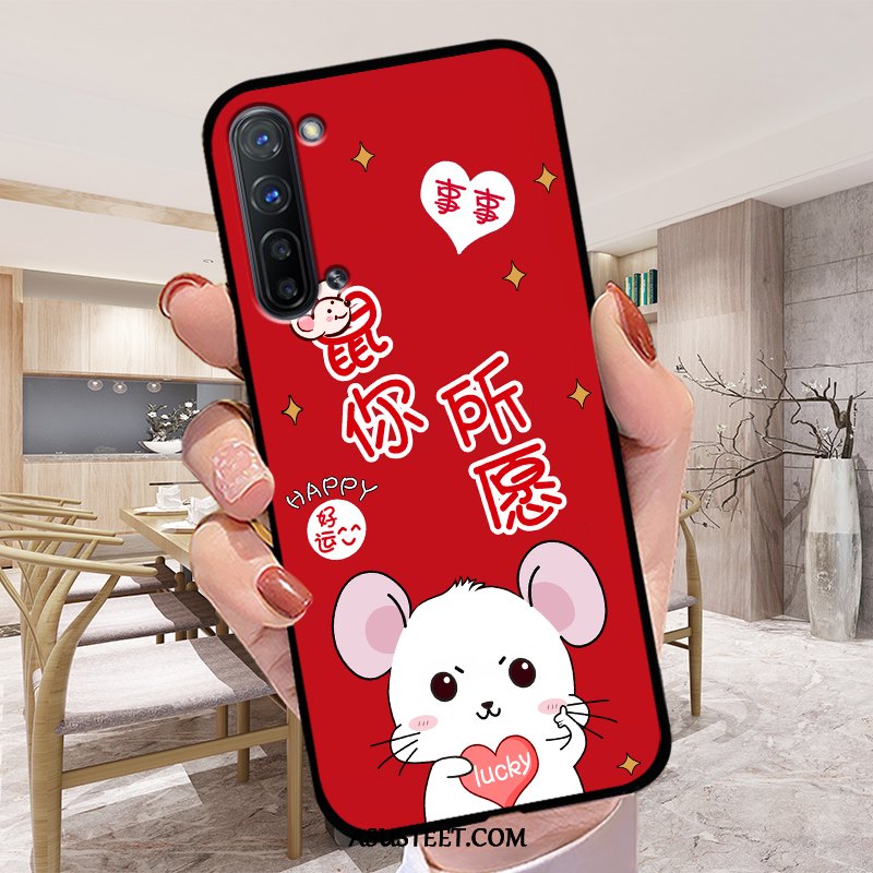 Oppo Reno 3 Kuoret Puhelimen Kuori Kotelo Punainen Murtumaton