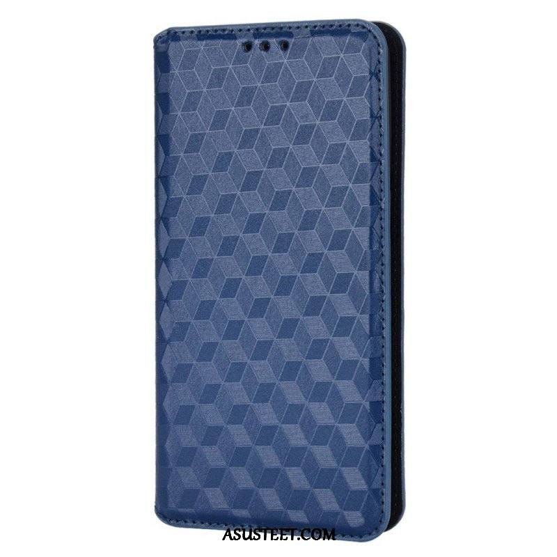 Puhelinkuoret Oppo Find X5 Pro Kotelot Flip 3d Diamond Leather Effect