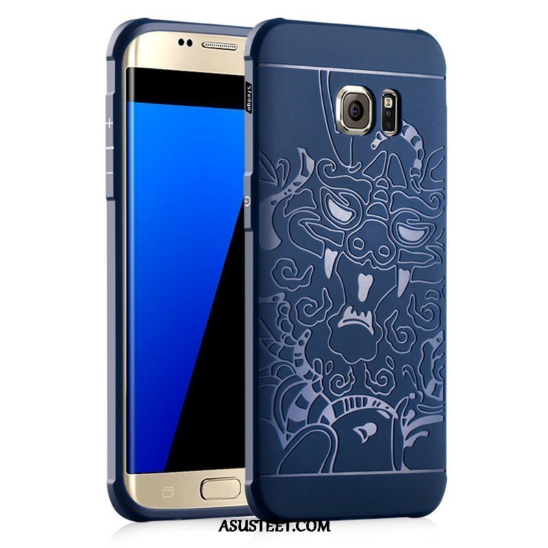 Samsung Galaxy S7 Kuori Kuoret Sininen Tähti Silikoni Lohikäärme