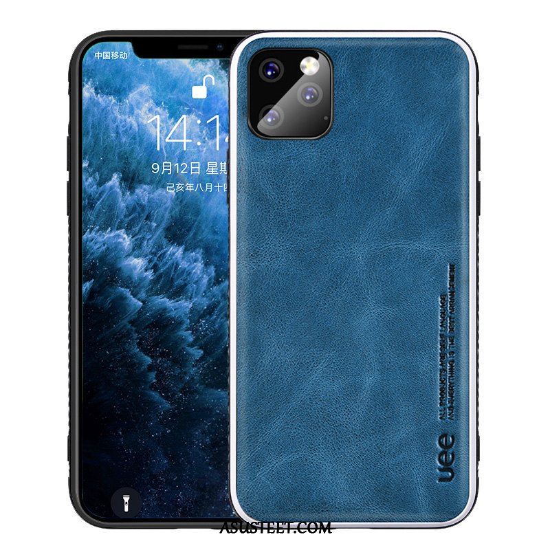 iPhone 11 Pro Max Kuoret Sininen Kuori Aito Nahka Liiketoiminta Tide-brändi
