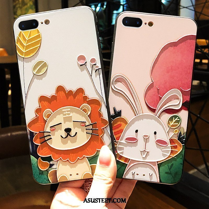 iPhone 8 Plus Kuori Kuoret Suojaus Pesty Suede Kani Persoonallisuus